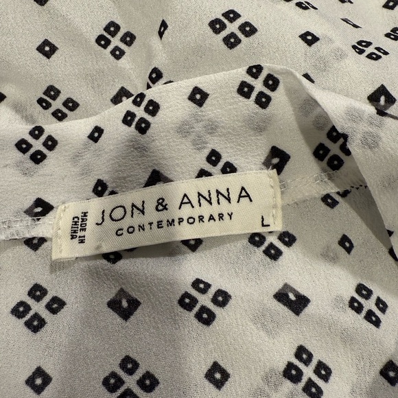 Jon & Anna Cream Ruffled Bib Collar Blouse - Picture 4 of 4